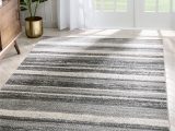 Grey and Ivory area Rug 8×10 Well Woven Nerja Grey & Ivory Stripes Abstract Geometric Pattern area Rug 8×10 (7’10” X 9’10”)