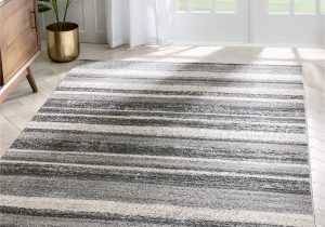 Grey and Ivory area Rug 8×10 Well Woven Nerja Grey & Ivory Stripes Abstract Geometric Pattern area Rug 8×10 (7’10” X 9’10”)