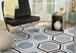 Grey and White area Rug 5×7 Rio Summit 313 Grey Blue White area Rug Modern Geometric Many Sizes Available 7 4" X 6" 7 4" X 10 6"