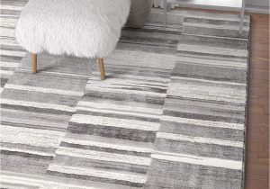 Grey and White area Rug 5×7 Voyage Grey & White Modern Geometric High Low Pile area Rug 5×7 5 3" X 7 3" Abstract Boxes Carpet