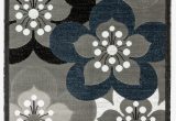 Grey and White area Rug Walmart Newport Collection Gray White Navy Blue Floral Modern area Rug