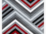 Grey and White area Rug Walmart Summit Collection Abstract Gray Red Black and White area Rug Walmart