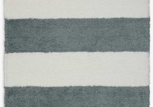 Grey and White Striped area Rug Chicago Striped Handmade Shag White Grey area Rug