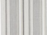 Grey and White Striped area Rug Gradation Ticking Striped Handwoven Cotton Gray area Rug In