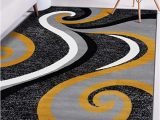 Grey and Yellow area Rug 8×10 0327 Yellow 8×10 area Rug Carpet Large New