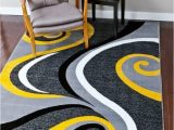 Grey and Yellow area Rug 8×10 Rugs area Rugs Carpets 8×10 Rug Floor Gray Modern Large Yellow …