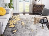 Grey and Yellow area Rug 8×10 Safavieh Adirondack Collection 8′ X 10′ Grey / Yellow Adr134h Modern Abstract Non-shedding Living Room Bedroom Dining Home Office area Rug