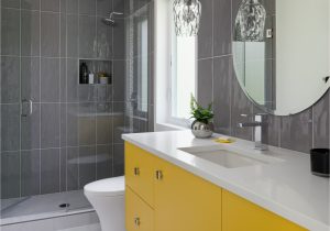 Grey and Yellow Bath Rug Step On the Fluffy Rug Yellow and Gray Bathroom Ideas