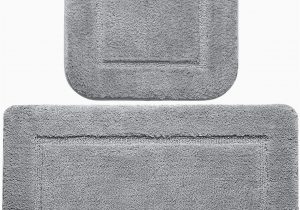Grey Contour Bath Rug Amazon Lochas Microfiber 2 Piece Bath Rug Set Shaggy