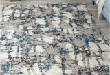 Grey Cream and Blue area Rugs Meridian Abstract Grey/cream/blue area Rug