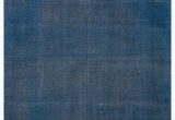 Hand Knotted Blue Rugs Blue Over Dyed Vintage Hand Knotted oriental Rug 9 7" X 12 9" 115 In X 153 In