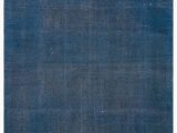 Hand Knotted Blue Rugs Blue Over Dyed Vintage Hand Knotted oriental Rug 9 7" X 12 9" 115 In X 153 In