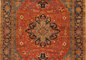 Hand Knotted Blue Rugs Hand Knotted Wool orange Blue Rug