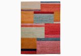 Hand Tied Wool area Rugs Multi-color Geometric 6′ X 9′ Wool area Rug by Odegard â Sr Hughes