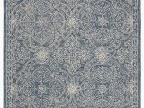 Hand Tufted Blue Wool Rug Etienne Hand Tufted Wool Blue Ivory area Rug