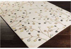 Hand Tufted Sakura Branch Floral Wool area Rug Artistic Weavers Aloysia Ivory 2 Ft. X 4 Ft. Hearth Indoor area …