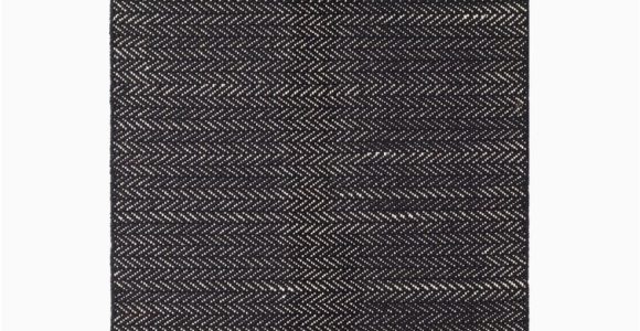 Hand Woven Cotton Black area Rug Dash and Albert Rugs Herringbone Handwoven Cotton Black area Rug …
