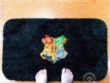 Harry Potter Bath Rug Harry Potter Bath Mat or Rug Hogwarts Crest Logo Geeky Harry …