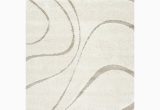 Helgeson Abstract Cream area Rug Helgeson Abstract Shag Cream area Rug-6’x4′