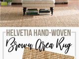 Helvetia Hand Woven Brown area Rug 16 Best Farmhouse Rug Ideas and Designs for 2021