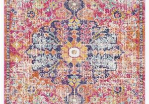 Hillsby Purple Teal area Rug Mistana Hillsby orange Navy Purple area Rug