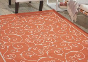 Home and Garden area Rugs Nourison Home & Garden Rs019 orange area Rug