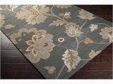 Home Decorators Collection Calypso area Rug Surya Calypso 8 X 11 Wool Charcoal Indoor Floral/botanical area …