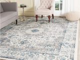 Home Depot area Rugs 10×14 Safavieh Evoke Savoy 10 X 14 Gray/ivory Indoor Floral/botanical …