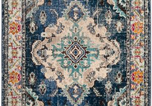 Home Depot area Rugs 8 by 10 Monaco Moses Navy Light Blue 8 Ft X 10 Ft Indoor area