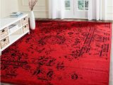 Home Depot Black Friday area Rugs Safavieh Adirondack Red/black 9 Ft. X 12 Ft. Border Floral area …
