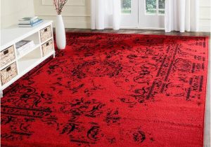 Home Depot Black Friday area Rugs Safavieh Adirondack Red/black 9 Ft. X 12 Ft. Border Floral area …