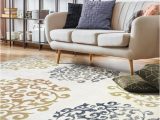 Home Depot Nylon area Rugs Superior Amber Ivory 8 Ft. X 10 Ft. Non-slip Traditional Floral …