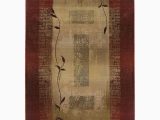 Home Depot Red area Rugs Archer Lane Oasis 8 X 10 Red Indoor Border area Rug In the Rugs …