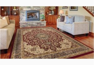 Home Depot Red area Rugs Home Decorators Collection Silk Road Red 8 Ft. X 10 Ft. Medallion …