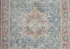 Home Goods area Rugs 7×9 Distressed Hand Knotted Vintage Persian Rug 201 X 295 Cm