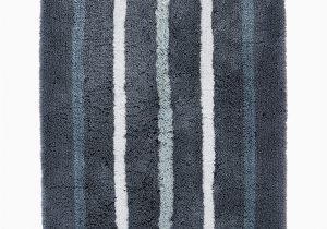 Hotel Collection Bathroom Rugs Hotel Collection Contrast Stripe Rug soft Bath Rug Designed to Add A Little Punch to Any Bathroom 22 Inch by 36 Inch Blue Walmart