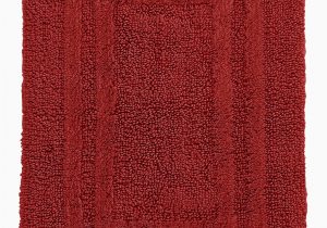Hotel Collection Reversible Bath Rug Hotel Collection Cotton Super soft Reversible Bath Rug with Eight Understated Hues to Match Any Bath Décor 27 Inch by 48 Inch Red