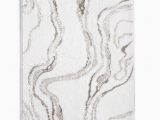 Hotel Style Bath Rugs Hotel Collection Marble 22" X 36" Tufted Bath Rug White
