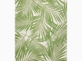 Indoor Outdoor area Rugs Lowes Garden Treasures Bright Palm 8 X 10 Green Indoor/outdoor Floral …