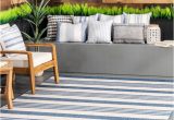 Indoor Outdoor area Rugs Lowes Nuloom 6 X 9 Blue Indoor/outdoor Stripe area Rug In the Rugs …