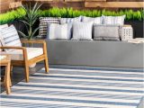 Indoor Outdoor area Rugs Lowes Nuloom 6 X 9 Blue Indoor/outdoor Stripe area Rug In the Rugs …