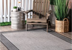Indoor Outdoor area Rugs Lowes Nuloom 8 X 10 Gray Indoor/outdoor Border area Rug In the Rugs …