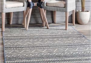 Indoor Outdoor area Rugs Lowes Nuloom Maia 8 X 10 Gray Indoor/outdoor Stripe area Rug In the Rugs …