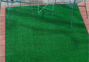 Indoor Outdoor Grass area Rug Well Woven Venice Grass Modern solid Green 5 3" X 7 3" Indoor Outdoor area Rug