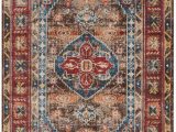 Isanotski Brown Blue area Rug isanotski oriental Brown area Rug