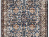 Isanotski Brown Blue area Rug isanotski Persian Inspired Brown Blue area Rug