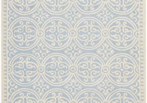 Ivory and Cream area Rugs Beautiful Ivory Pale Blue All Over Pattern Rug