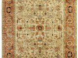 Ivory and Red area Rugs Exquisite Rugs Serapi Hand Knotted 9160 Ivory Red area Rug