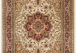 Ivory and Red area Rugs Leona oriental Ivory Red area Rug