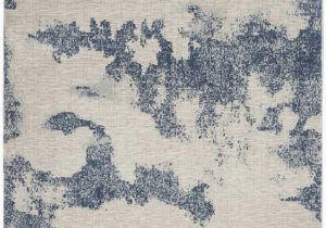 Ivory Blue area Rug Schooley Abstract Ivory Navy Blue area Rug